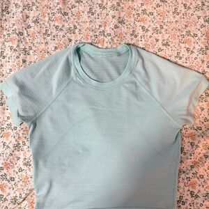 Lululemon Athletica Light Blue Short Sleeve Tee